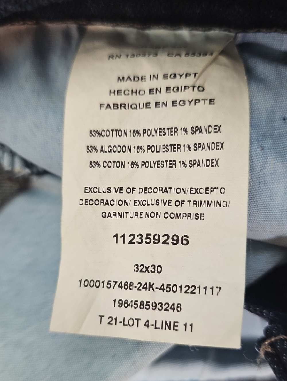 Wrangler Men’s Dark Indigo Slim Straight Jeans - Picture 4 of 4